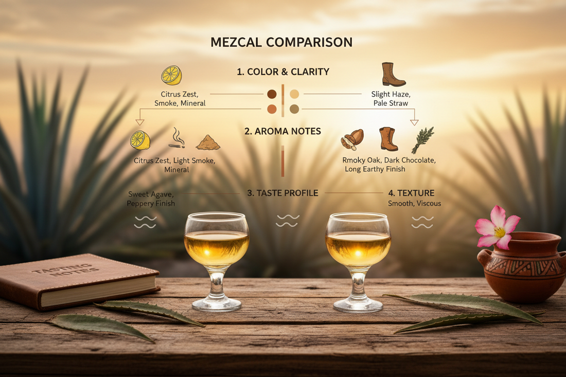 Cómo comparar dos mezcales y entender sus diferencias reales
